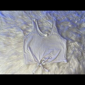 White knot tank top